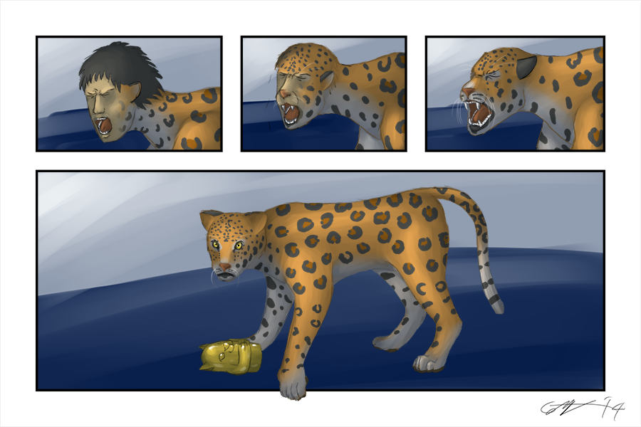 [Commission] Jaguar Idol by Ottter - Transfur